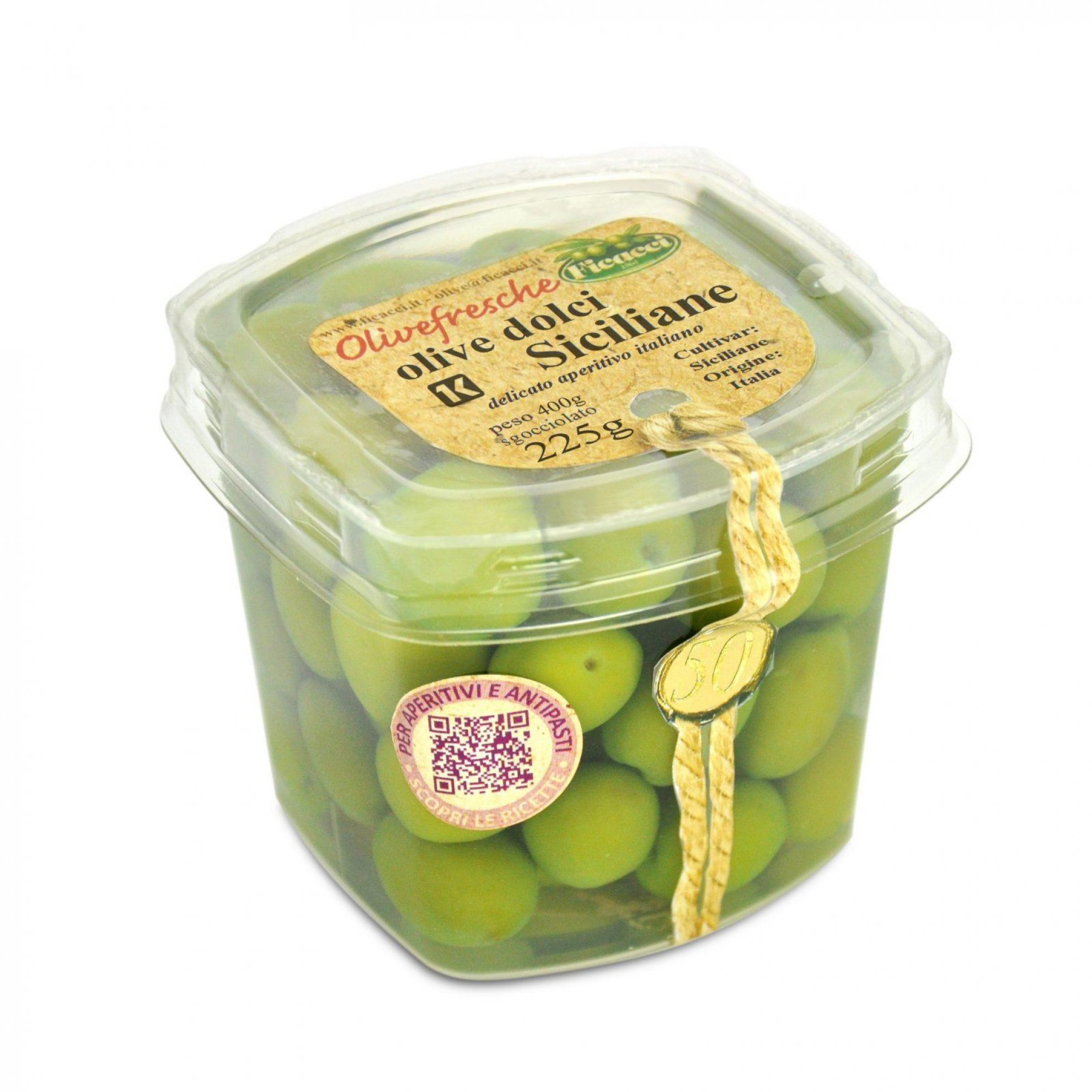 Zielone oliwki „dolci siciliane”